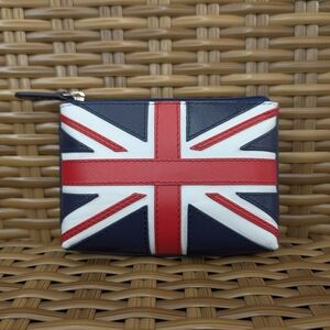 Union Jack Genuine Leather Wallet Pouch Bag Made For Historical Royal Palaces